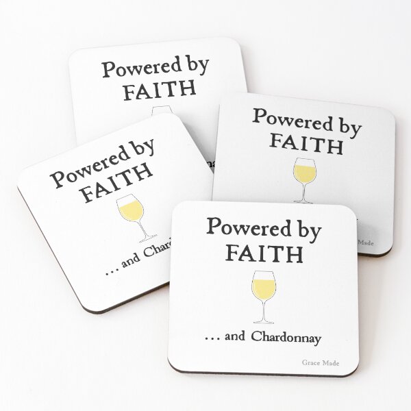 Item preview, Powered by Faith... and Chardonnay designed and sold by GraceMadeArt.