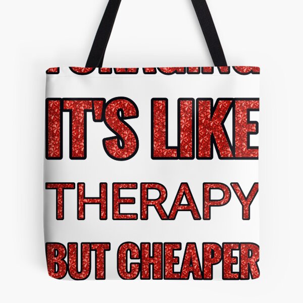 Item preview, Foraging It'S Like Therapy But Cheaper And Better Red Rhinestone designed and sold by TheIconSmith.