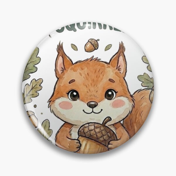 Item preview, Cute Squirrel Holding Acorn designed and sold by AetherEcho.