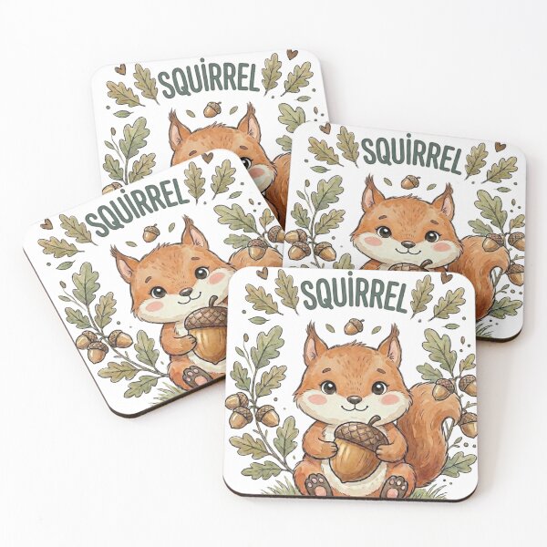 Item preview, Cute Squirrel Holding Acorn designed and sold by AetherEcho.