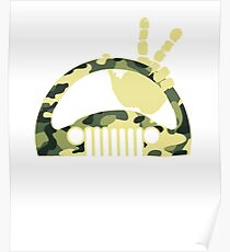 Funny Jeep Wave Poster