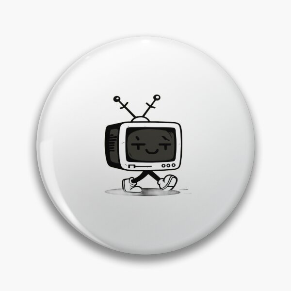 Item preview, Retro TV Walking Cartoon | Vintage Television Character Design for Nostalgic Fun & Playful Vibes designed and sold by Bright Nest Studio.