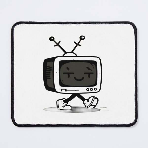 Item preview, Retro TV Walking Cartoon | Vintage Television Character Design for Nostalgic Fun & Playful Vibes designed and sold by Bright Nest Studio.