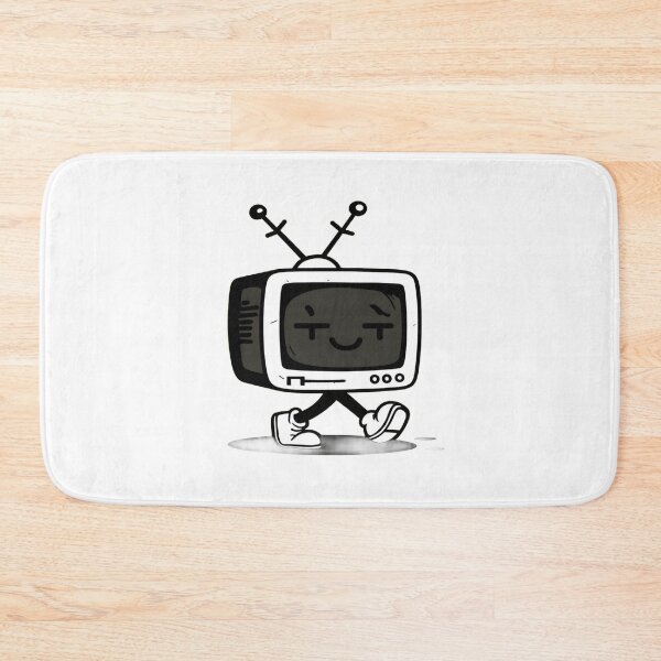 Item preview, Retro TV Walking Cartoon | Vintage Television Character Design for Nostalgic Fun & Playful Vibes designed and sold by Bright Nest Studio.