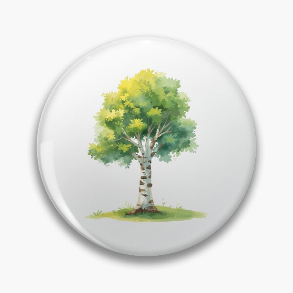 Item preview, Birch tree watercolor designed and sold by uunaa.