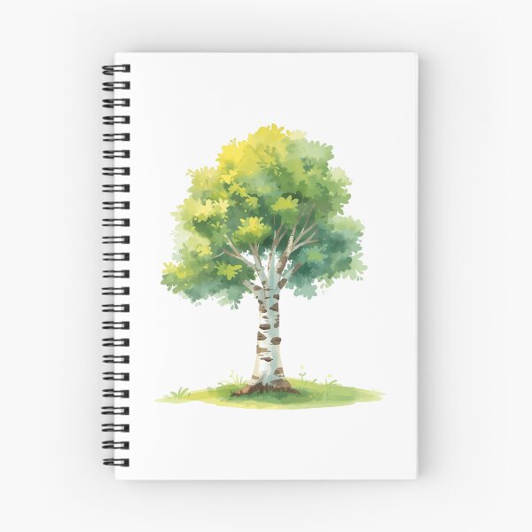 Item preview, Birch tree watercolor designed and sold by uunaa.