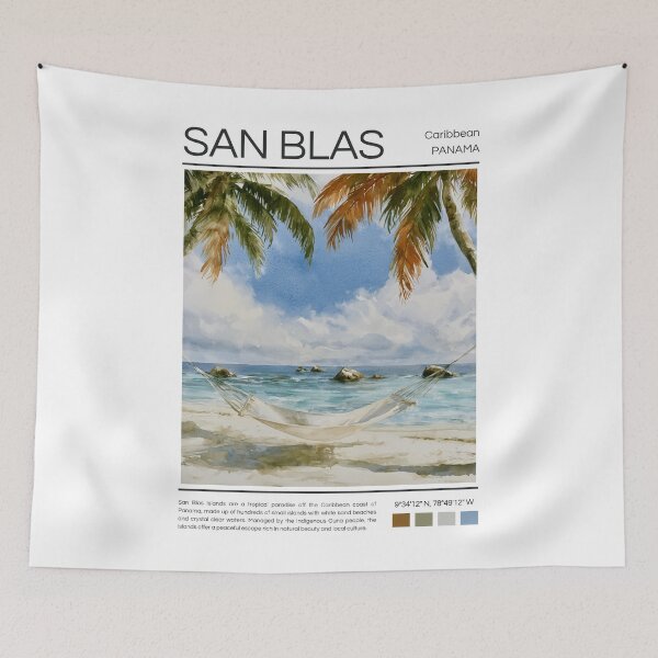 Item preview, San Blas Islands - Panama - Watercolor designed and sold by StudioRedKoala.