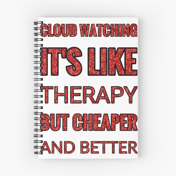 Item preview, Cloud Watching It'S Like Therapy But Cheaper And Better Red Rhinestone designed and sold by TheIconSmith.
