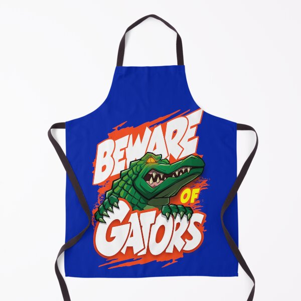 Item preview, Beware of Gators - Fierce Orange and Blue Mascot Illustration designed and sold by Canache.