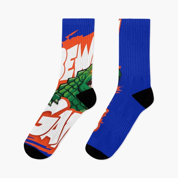 Item preview, Beware of Gators - Fierce Orange and Blue Mascot Illustration designed and sold by Canache.