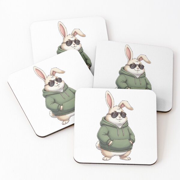 Item preview, Funny Rabbit Meme Humor Collection - Cool Bunny With Sunglasses Funny Rabbit Meme Art designed and sold by MiraLumeStudio.