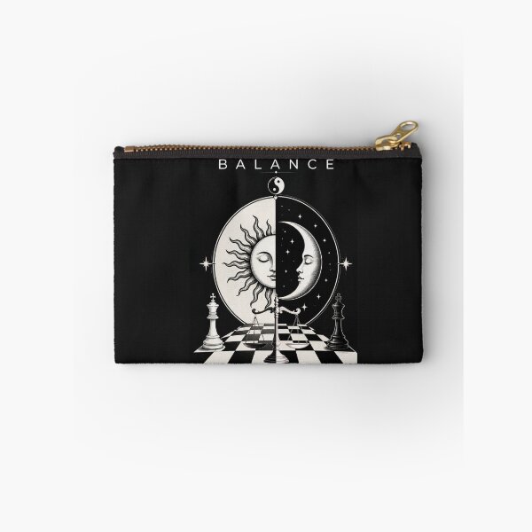 Item preview, Balance Black and White – Yin Yang Sun Moon Scale Design designed and sold by Aimetoi.