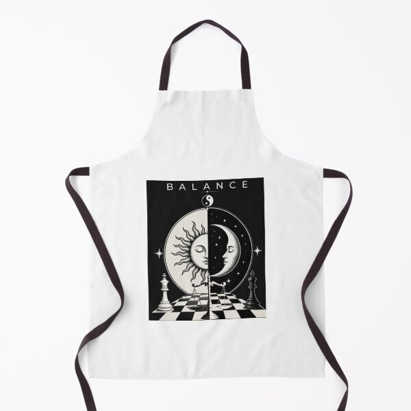 Item preview, Balance Black and White – Yin Yang Sun Moon Scale Design designed and sold by Aimetoi.