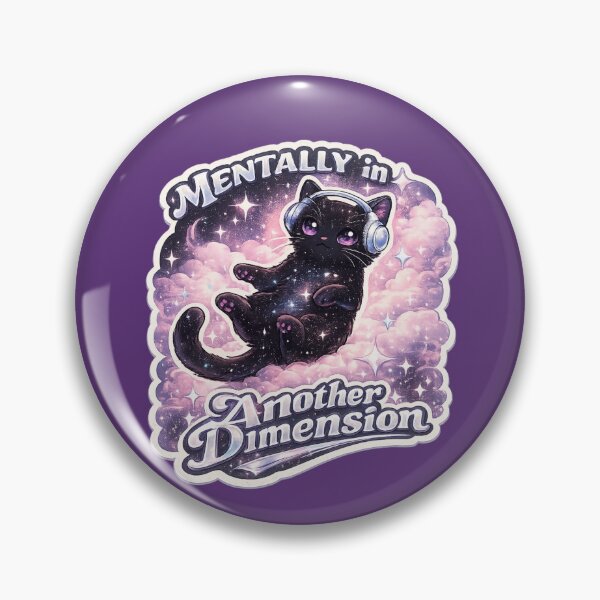 Item preview, Mentally in Another Dimension Cosmic Cat Sticker designed and sold by irfanshikh.