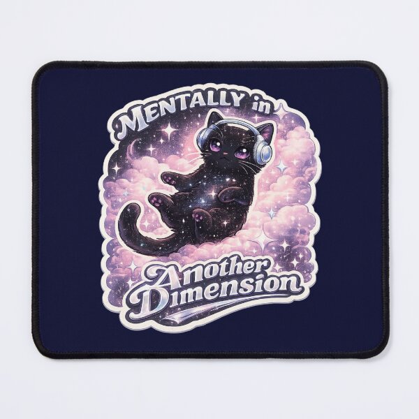 Item preview, Mentally in Another Dimension Cosmic Cat Sticker designed and sold by irfanshikh.