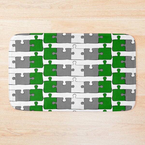 Item preview, Greyromantic Puzzle Pieces Pride Flag designed and sold by HarveyHandcraftsandDesigns.