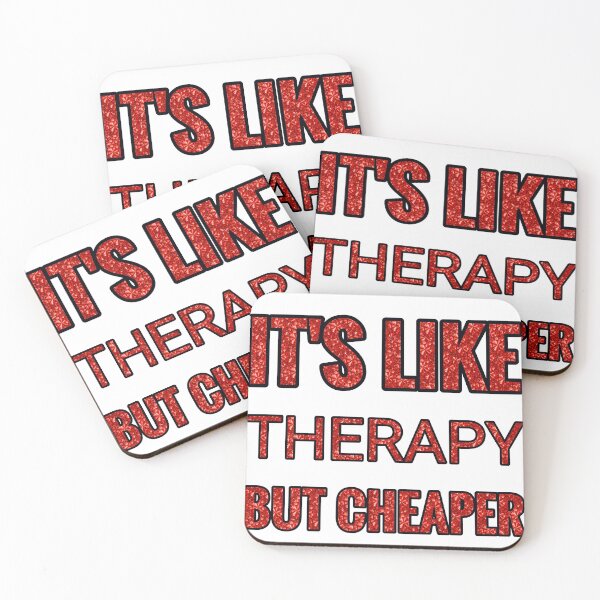 Item preview, Volunteering It'S Like Therapy But Cheaper And Better Red Rhinestone designed and sold by TheIconSmith.