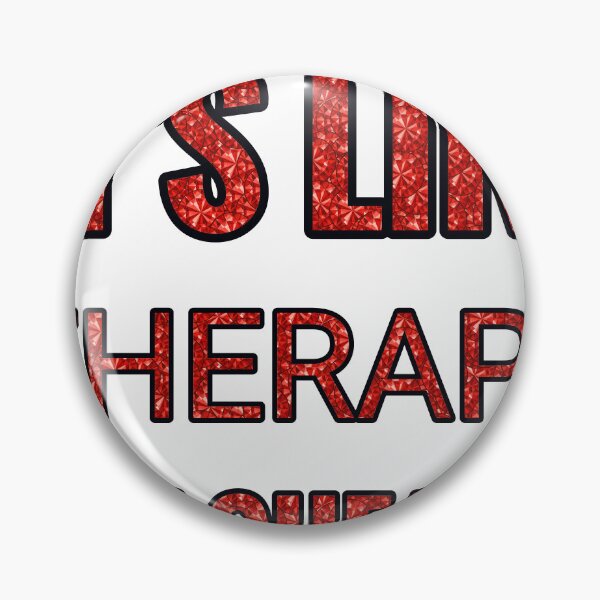 Item preview, Running Clubs It'S Like Therapy But Cheaper And Better Red Rhinestone designed and sold by TheIconSmith.
