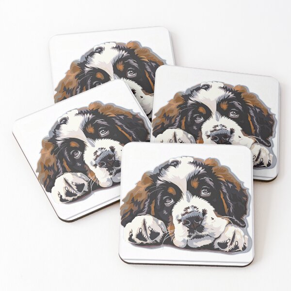 Item preview, Realistic  Saint Bernard Dog Sticker | Gentle Giant Rescue Breed Portrait | Dog Lover Gift 003 designed and sold by TheTodayTribe.