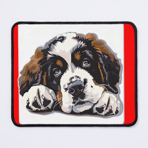 Item preview, Realistic  Saint Bernard Dog Sticker | Gentle Giant Rescue Breed Portrait | Dog Lover Gift 003 designed and sold by TheTodayTribe.