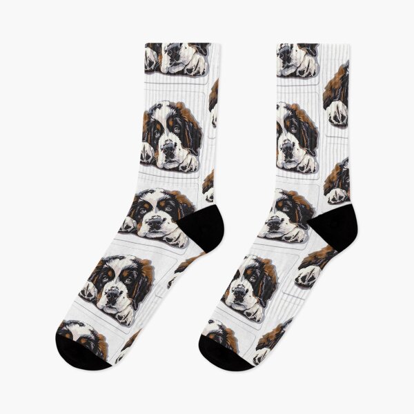 Item preview, Realistic  Saint Bernard Dog Sticker | Gentle Giant Rescue Breed Portrait | Dog Lover Gift 003 designed and sold by TheTodayTribe.