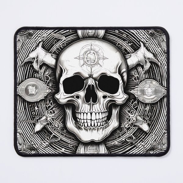Item preview, Occult Skull Sigil Engraving, Dark Fantasy Esoteric Alchemy Circle designed and sold by DarkOriginArts.