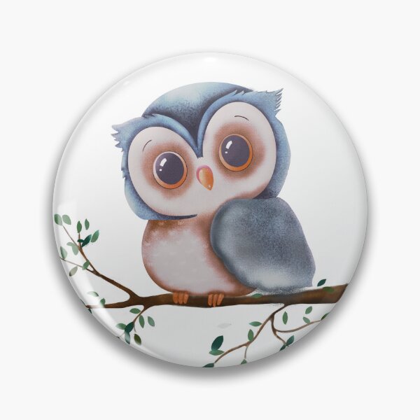 Item preview, Cute owl on a branch designed and sold by pilar-tebar.design.