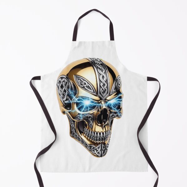 Item preview, Gold & Silver Viking Skull designed and sold by Bluesax.