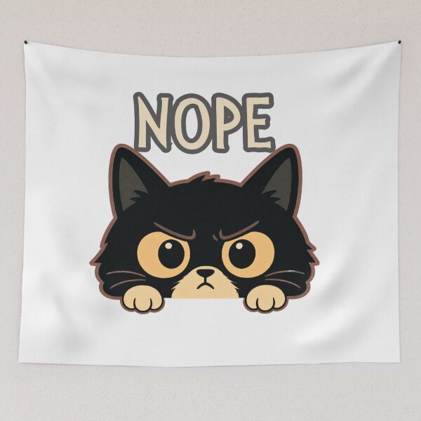 Item preview, Nope Peeking Cat Design designed and sold by AdicretorDesign.