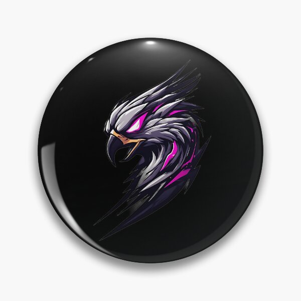 Item preview, Fierce Dark Eagle Head Neon Pink Glowing Eye designed and sold by UrbanPrts.