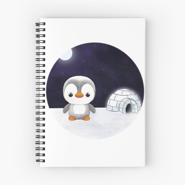 Item preview, Cute penguin in its igloo designed and sold by pilar-tebar.design.