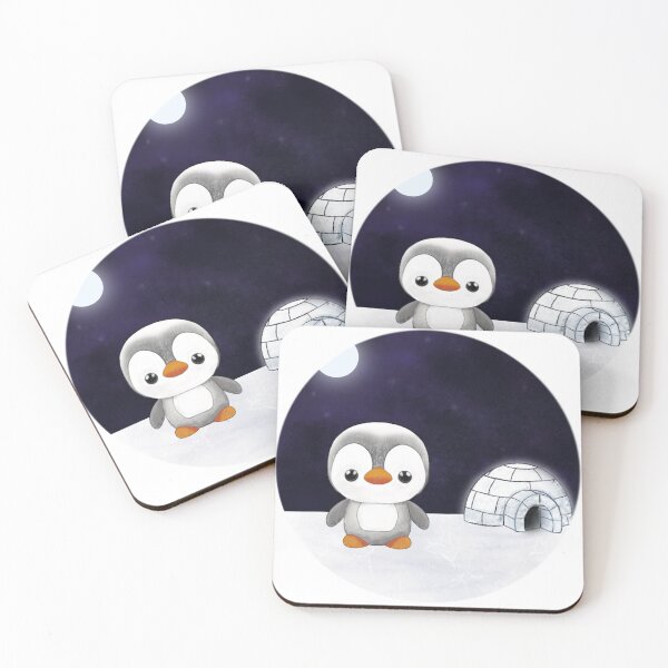 Item preview, Cute penguin in its igloo designed and sold by pilar-tebar.design.