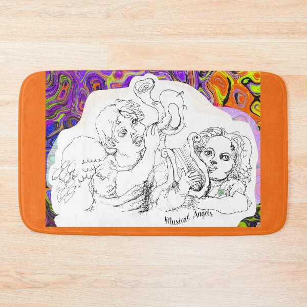 Item preview, Musical Angels (Original Ink Drawing by ACCI) designed and sold by VanyssaGraphics.