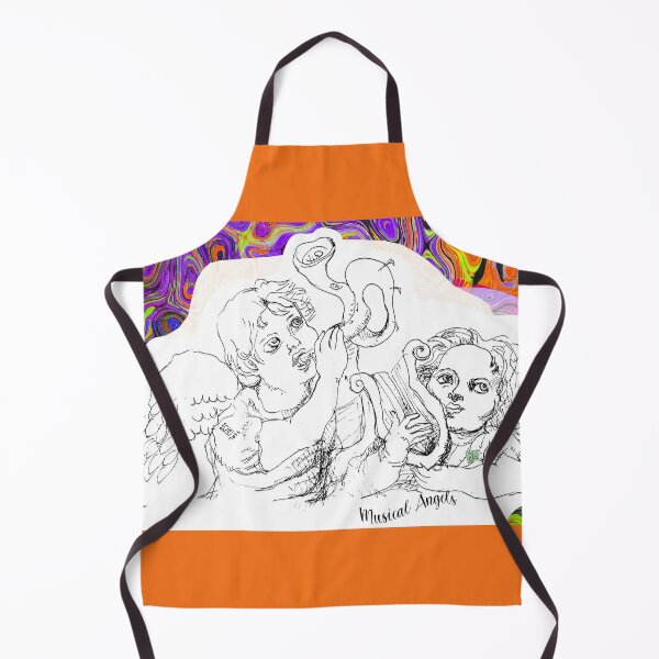 Item preview, Musical Angels (Original Ink Drawing by ACCI) designed and sold by VanyssaGraphics.