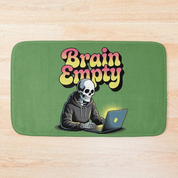 Item preview, Brain Empty Skeleton Gamer Retro Funny Tech Halloween Design designed and sold by Raw Tigers.