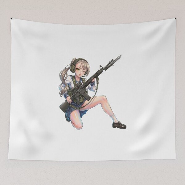 Item preview, Tactical School Girl - Anime Special Ops designed and sold by RAWLIFEGRAPHIC.
