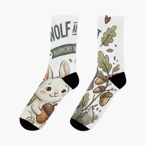 Item preview, Wolf and Rabbit Harmony designed and sold by AetherEcho.