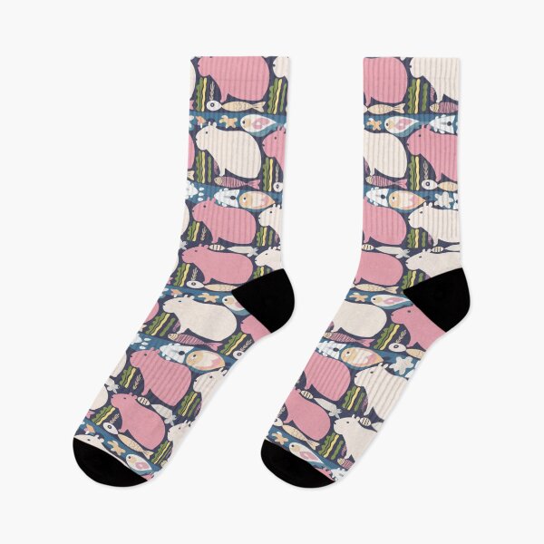 Item preview, Underwater Capybaras and Fish Design designed and sold by SixElements.