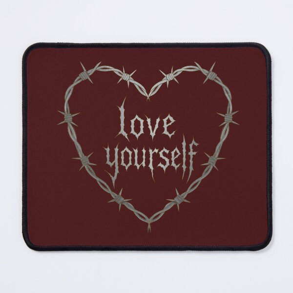 Item preview, Love Yourself Barbed Heart designed and sold by LittleRockArt.