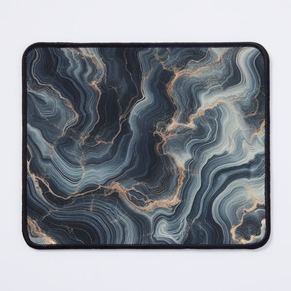 Item preview, Stormy Navy Marble Mineral Texture Art Luxury Aesthetic designed and sold by WildStroke.
