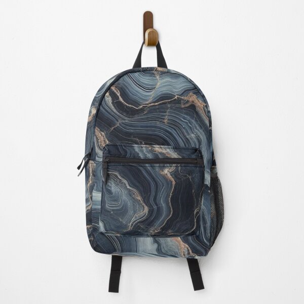 Item preview, Stormy Navy Marble Mineral Texture Art Luxury Aesthetic designed and sold by WildStroke.