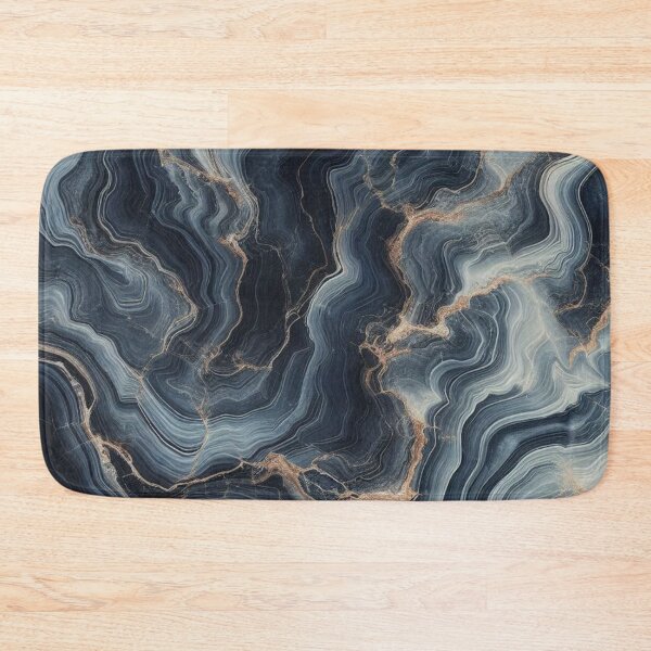 Item preview, Stormy Navy Marble Mineral Texture Art Luxury Aesthetic designed and sold by WildStroke.