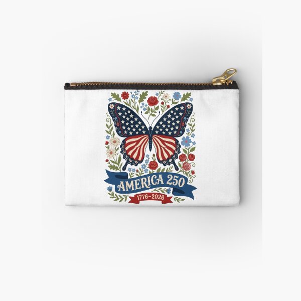 Item preview, Butterfly USA 250 Years America Floral Birthday Floral Flag designed and sold by BornBorn.