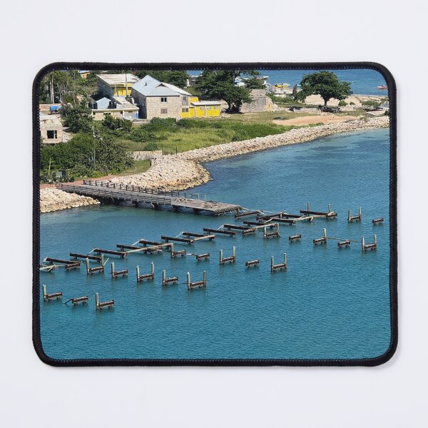 Item preview, Tropical Pier View - Falmouth Jamaica Coastline designed and sold by Cruisebysunny.