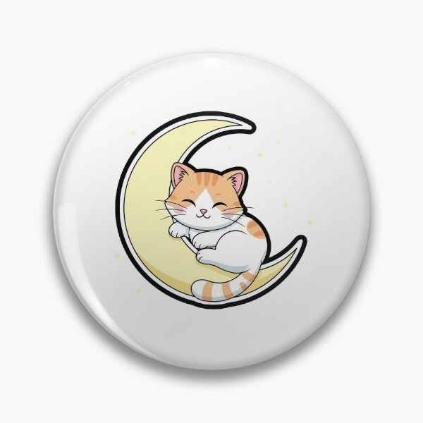 Item preview, Floating Moon Cat Sticker designed and sold by Osmose-Studio.