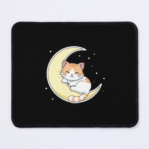 Item preview, Floating Moon Cat Sticker designed and sold by Osmose-Studio.