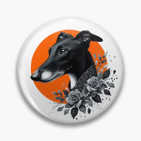 Item preview, Galgo Blackbeauty No. 7 designed and sold by GALOGO – Art for Sighthounds & Animal Welfare.