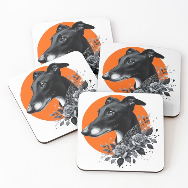 Item preview, Galgo Blackbeauty No. 7 designed and sold by GALOGO – Art for Sighthounds & Animal Welfare.