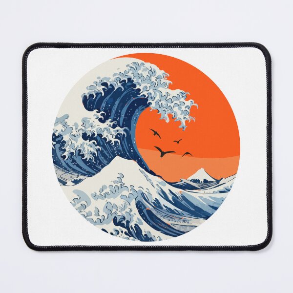 Item preview, The Great Wave off Kanagawa – Retro Sunset designed and sold by AdwareDesign.