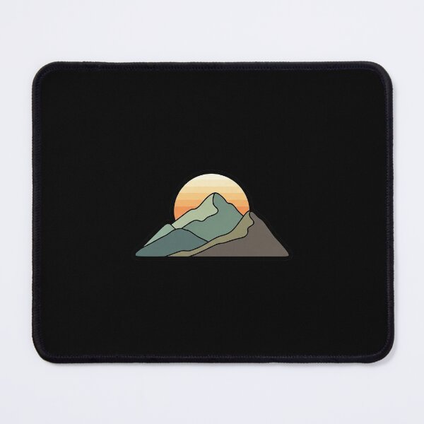 Item preview, Calm Mountain Sun Sticker designed and sold by Osmose-Studio ⭐⭐⭐⭐⭐.